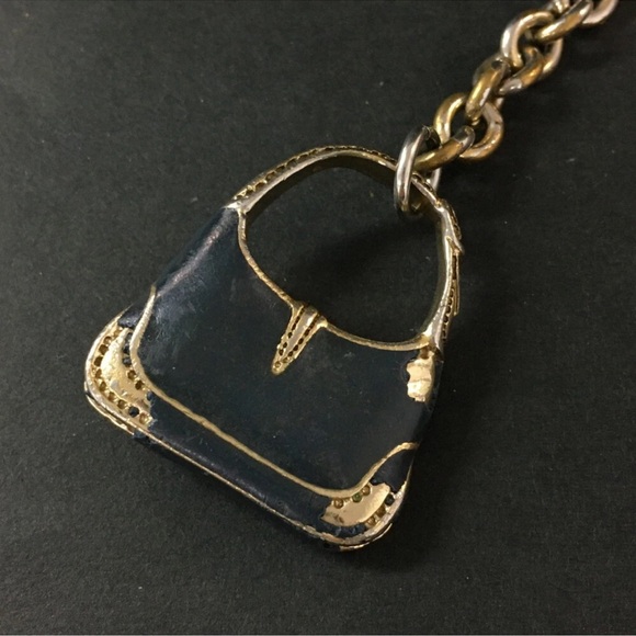 ✨GUCCI Jackie Bag Motif Gold Tone Key Ring Key Holder Bag - Picture 6 of 7